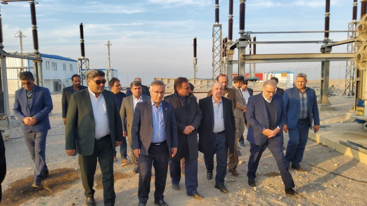 بازدید مهندس حایری از پروژه در حال اجرای پست 230 کیلوولت مشگین‌شهر