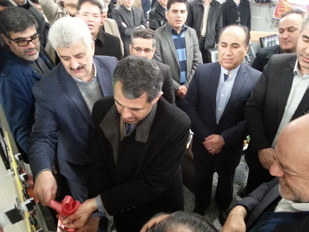 بهره برداری ازپروژه "توسعه بخش63.20کیلوولت پست تقی دیزج