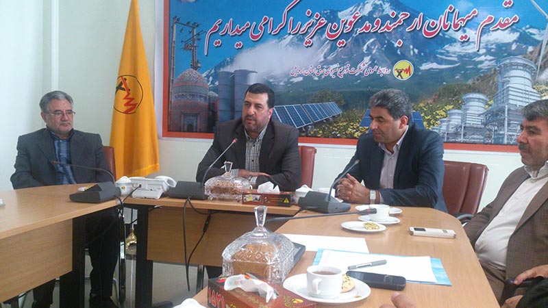 دیدار نوروزی مدیرعامل برق آذربایجان با مدیرعامل توزیع اردبیل