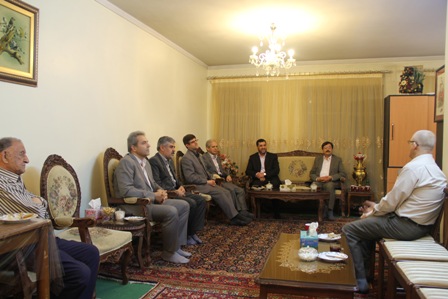 عیادت مدیرعامل و جمعی از معاونین و مدیران ارشد شرکت برق آذربایجان از آقای مهندس مروجی