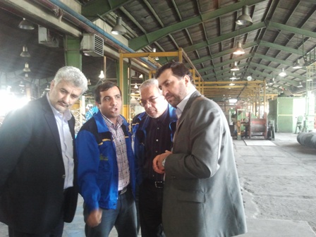 بازدید مدیرعامل برق آذربایجان از شرکت سیم وکابل تبریز