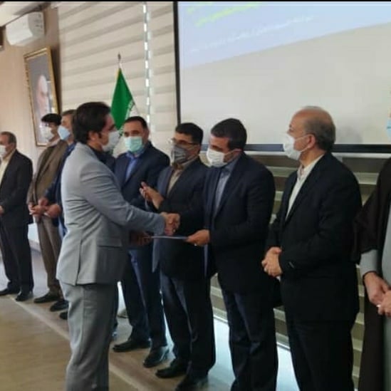 دریافت لوح تقدیر از استاندار اردبیل